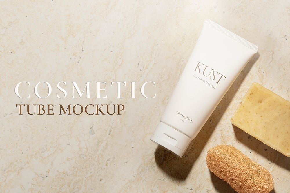 Cosmetic product mockup psd