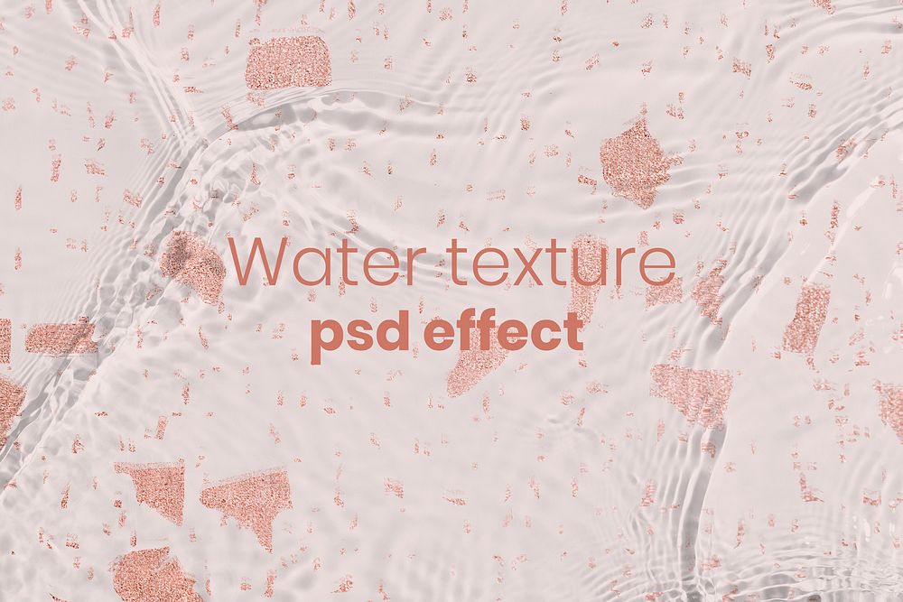 Water texture psd effect, easy overlay add-on