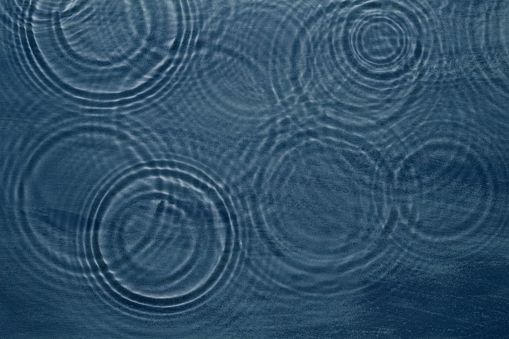 Water ripple texture, blue background