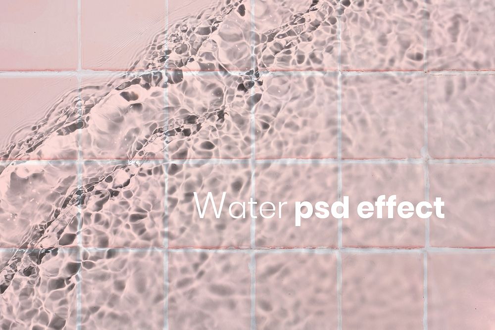 Water psd effect, photoshop add-on