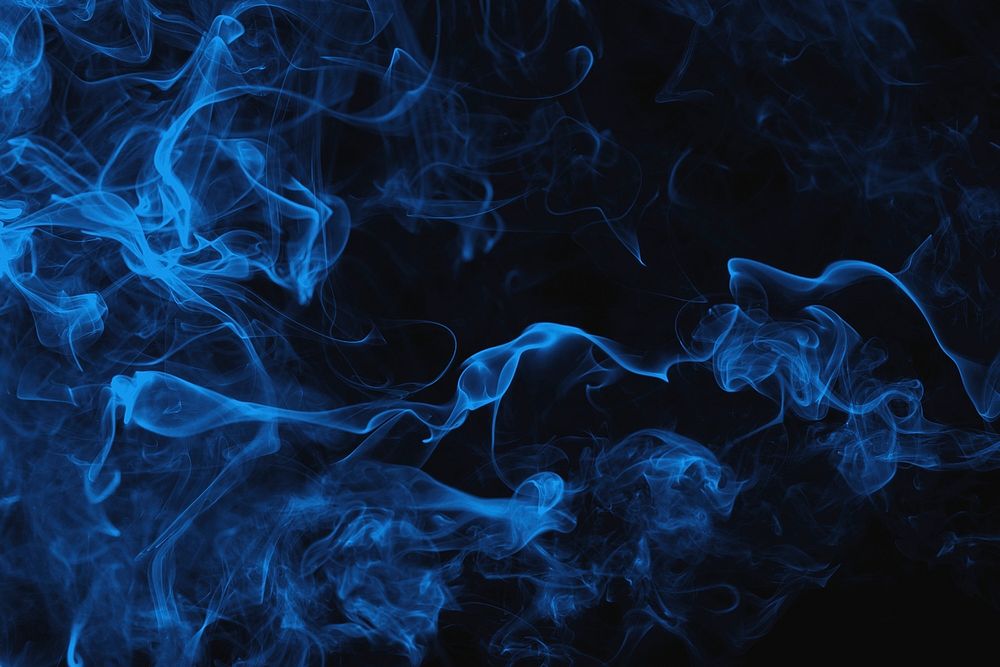 Blue smoke wallpaper psd, texture effect 