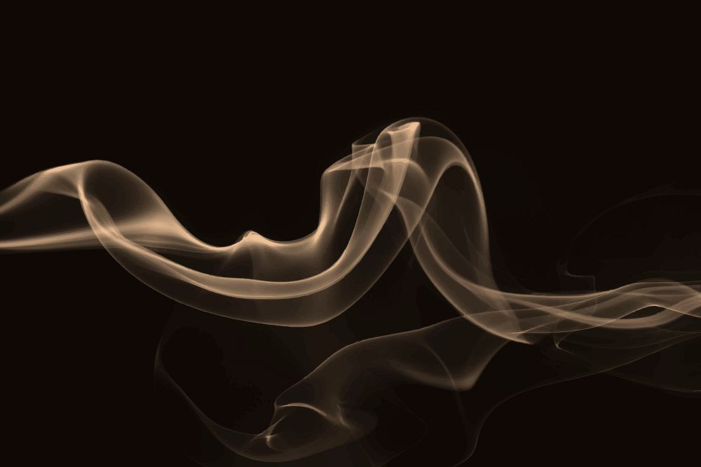 Gold smoke background vector, textured wallpaper in high resolution