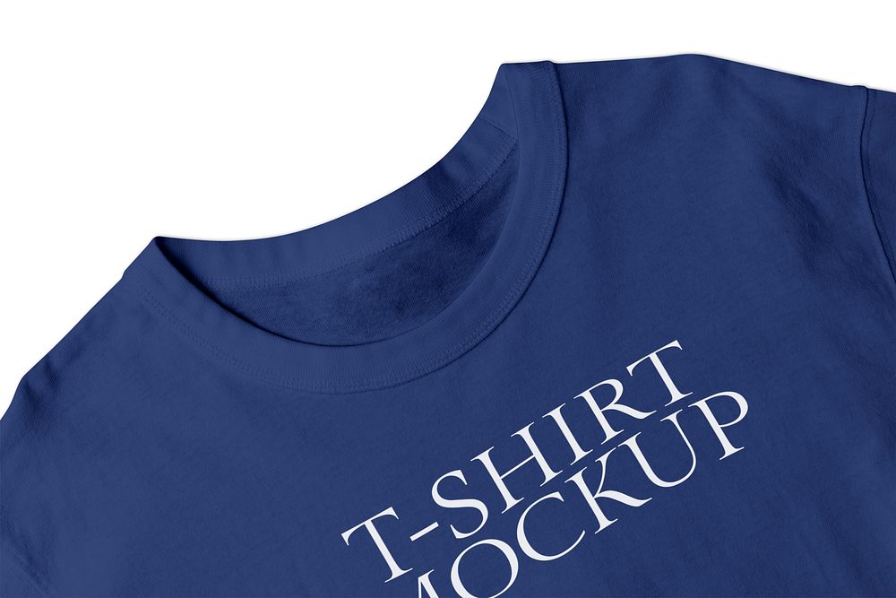 T-shirt mockup psd, basic apparel fashion, flat lay design