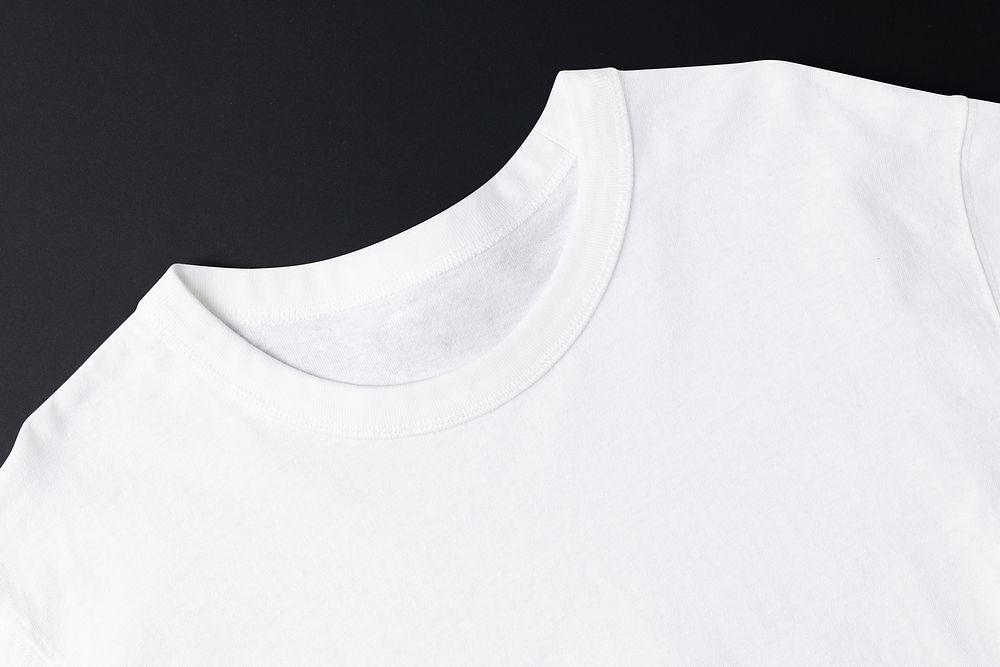 Blank white t-shirt, basic wear, fashion design