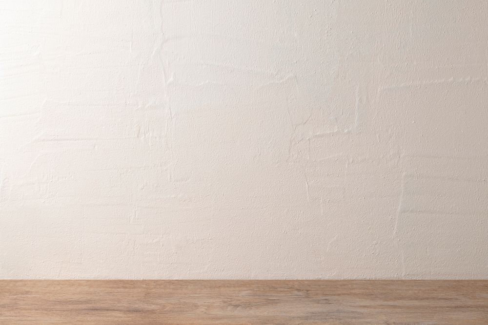 Blank white wall, wooden floor