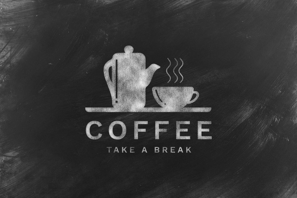 Cafe logo mockup, editable business branding design psd
