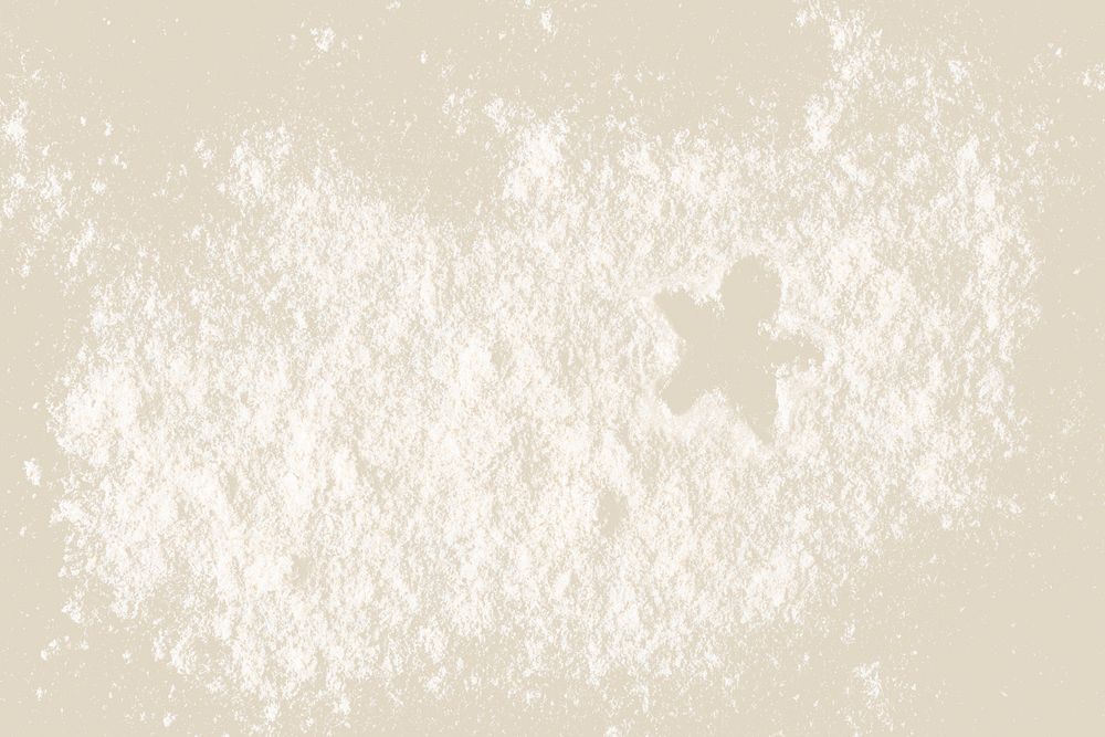 Flour texture, star shape spared out design