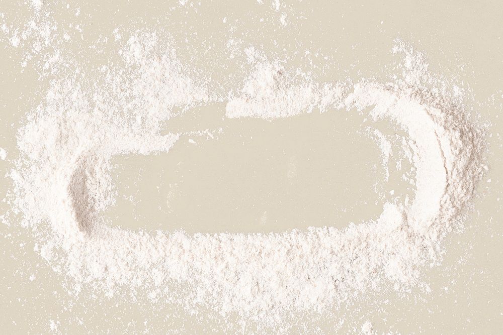 White flour texture, rectangle shape design