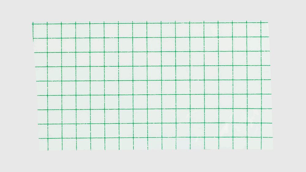 Green grid washi tape, stationery design vector