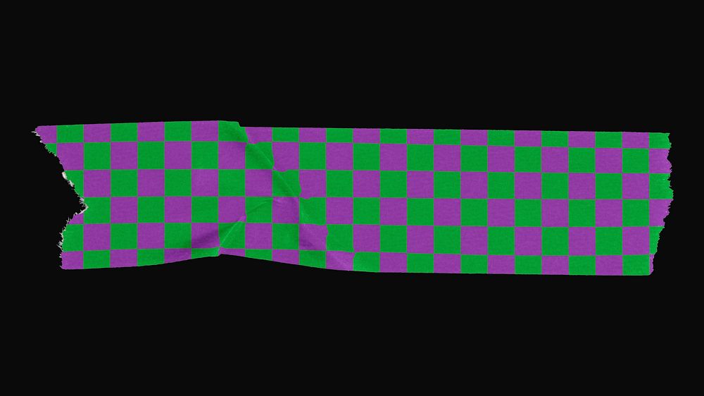 Tape mockup, neon purple stationery design psd