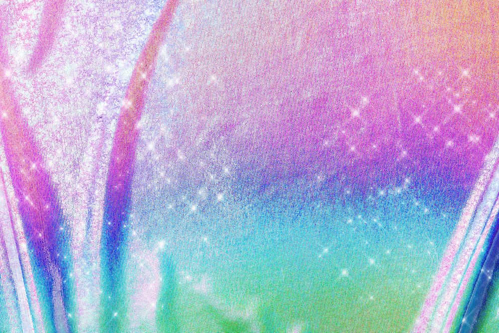 Iridescent fabric texture, colorful background