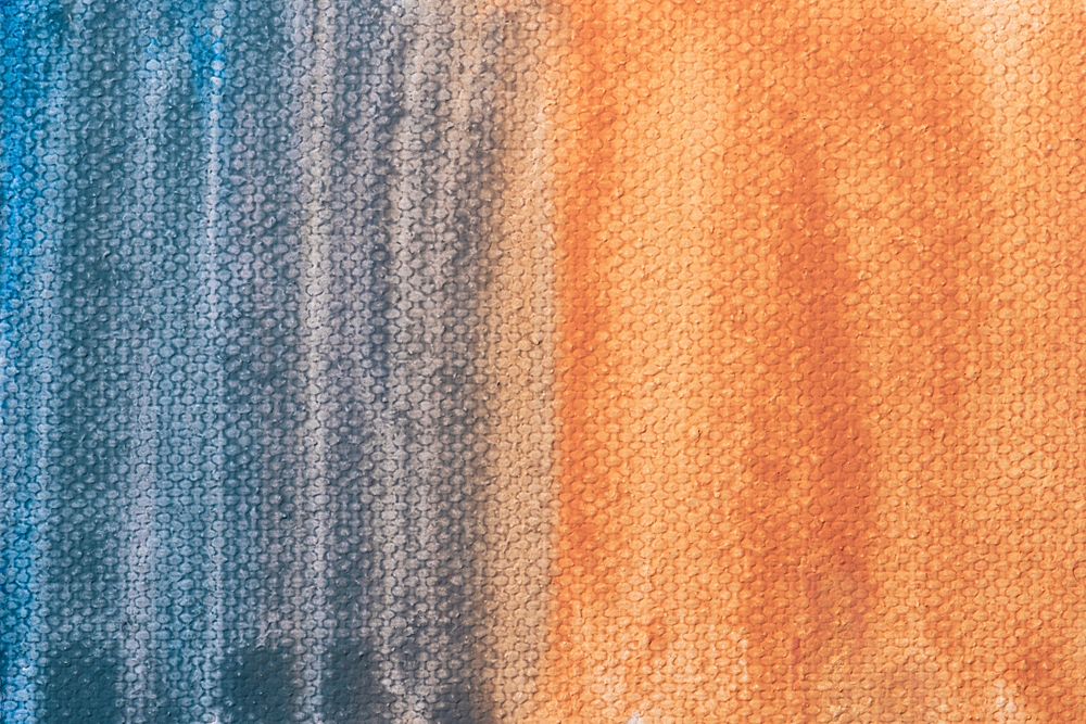 Canvas texture  background, blue and orange design