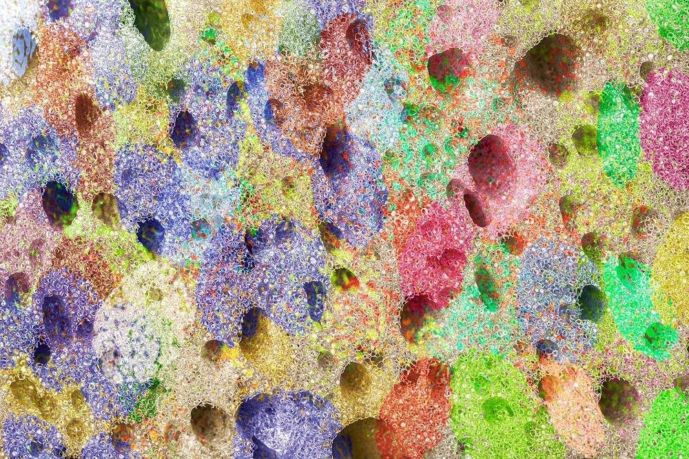 Colorful sponge texture background design