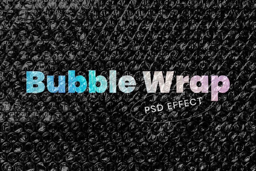 Bubble wrap psd effect, easy overlay add-on