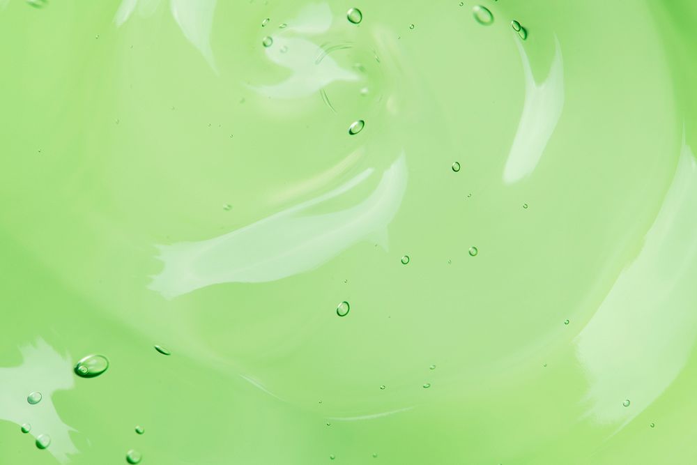 Gel texture, green background design