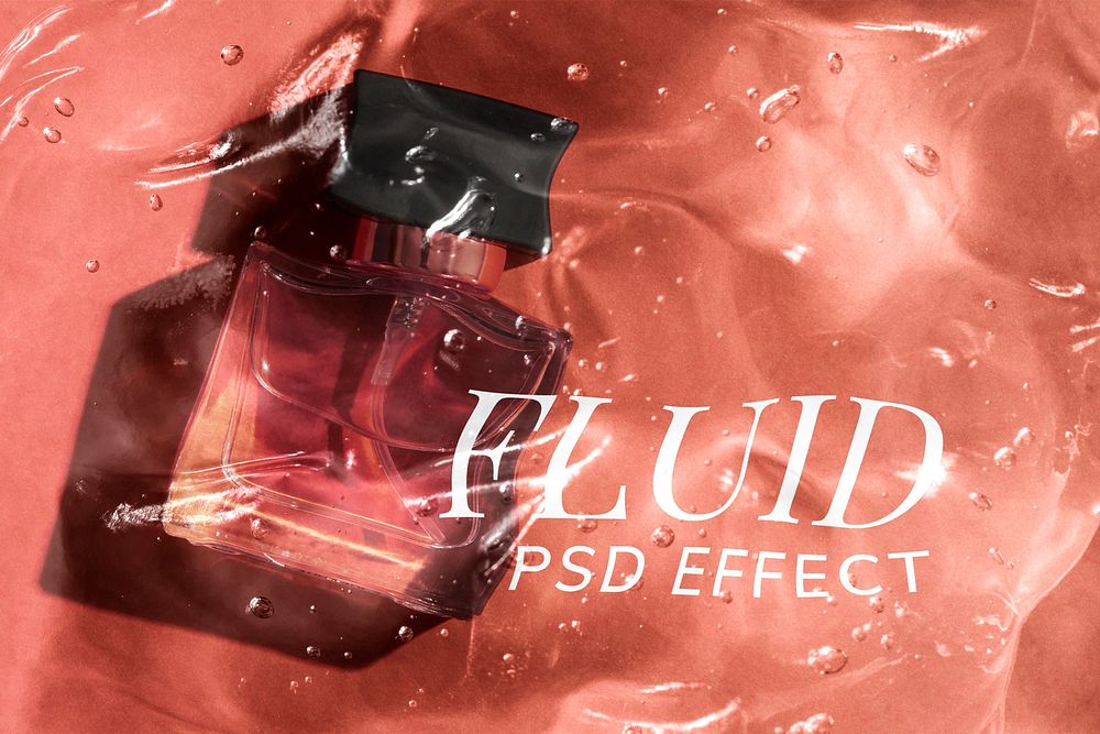 Fluid PSD texture effect, photoshop add-on
