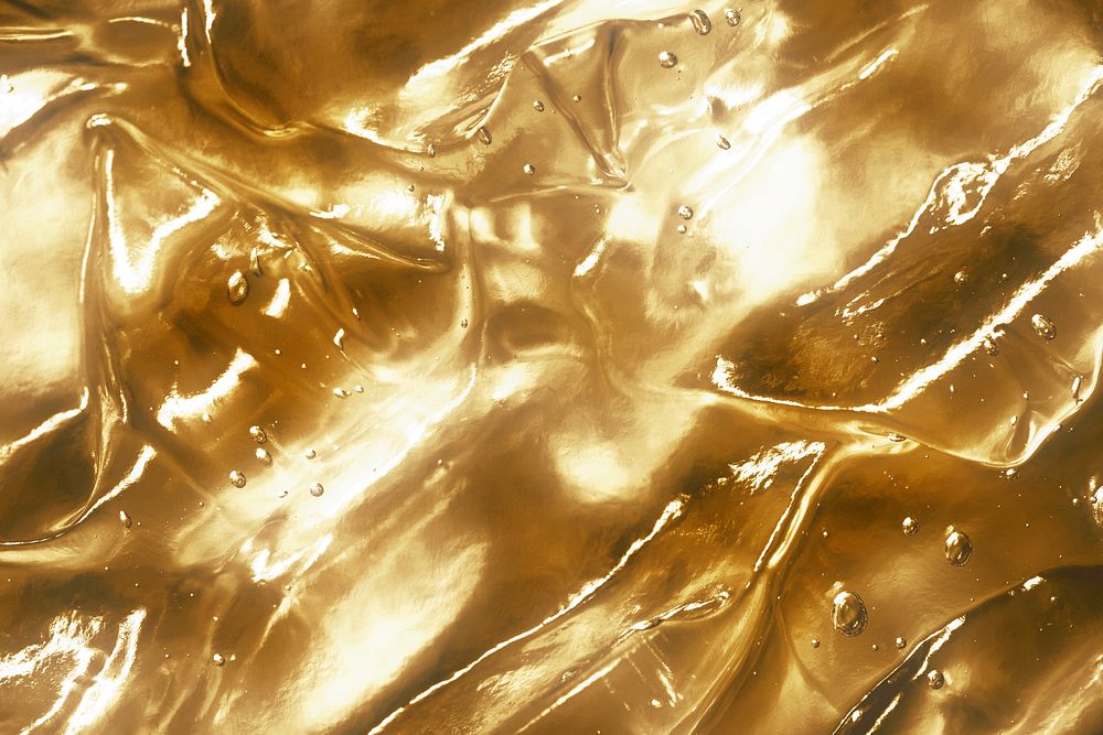 Gold background, gel texture, luxury design