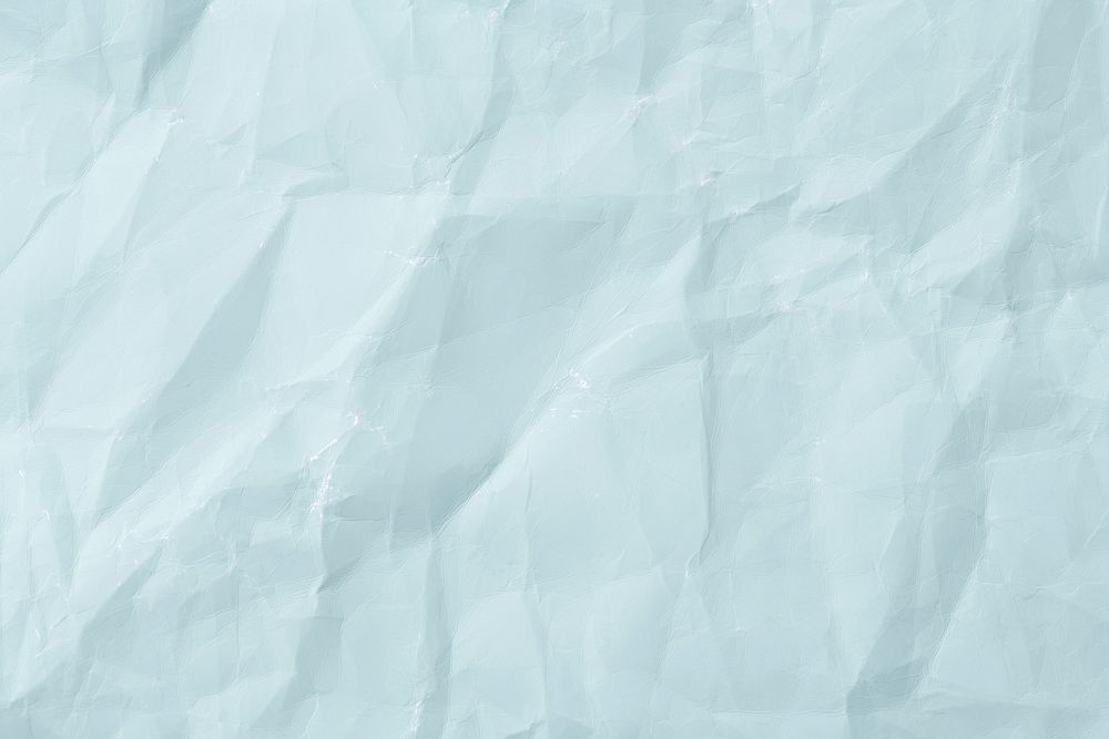 Pastel blue background, crumpled paper texture design
