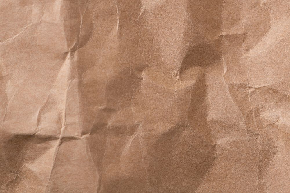 Wrinkled brown paper texture design