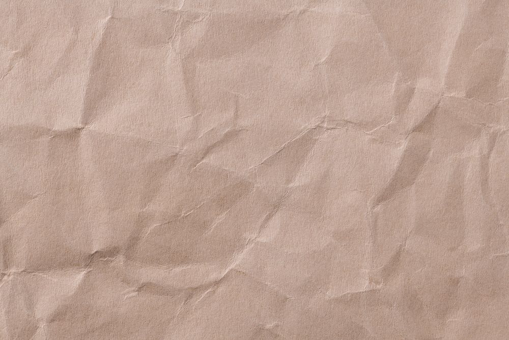 Wrinkled brown paper texture background