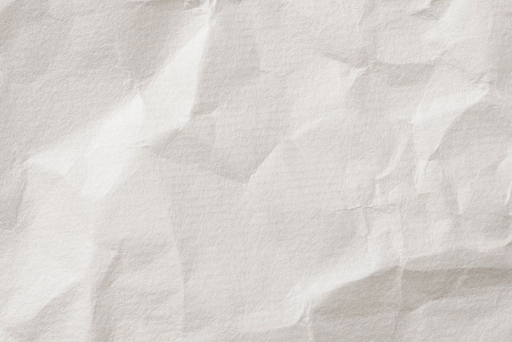 Off white background, crumpled paper texture design
