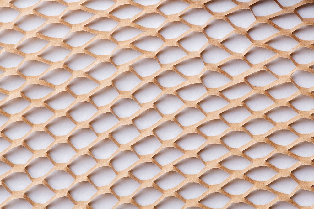 Honeycomb paper core texture background