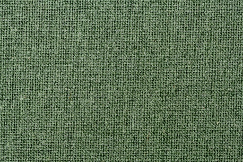 Green woven fabric texture background