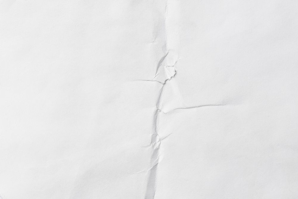 Wrinkled paper texture background, off white tone