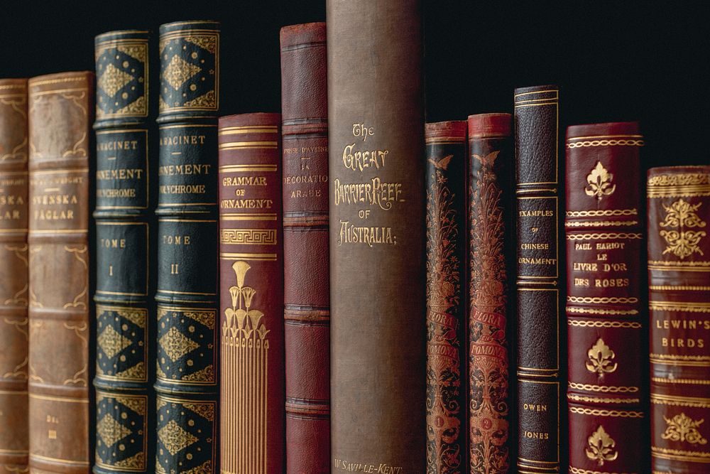 Old books, from our own original public domain library collection.