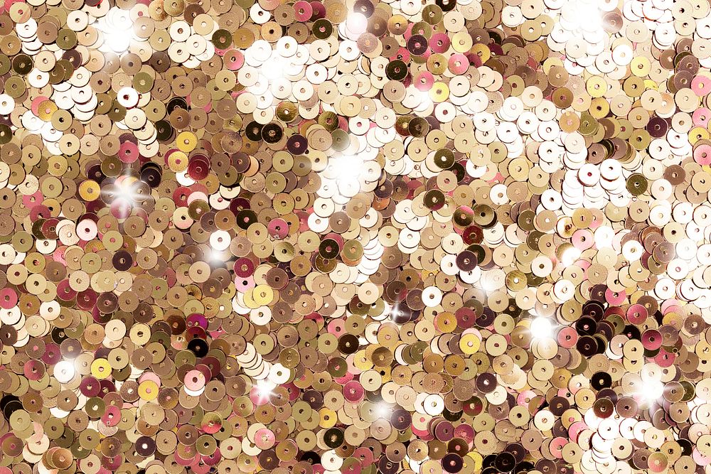 Sparkly gold glitter background texture