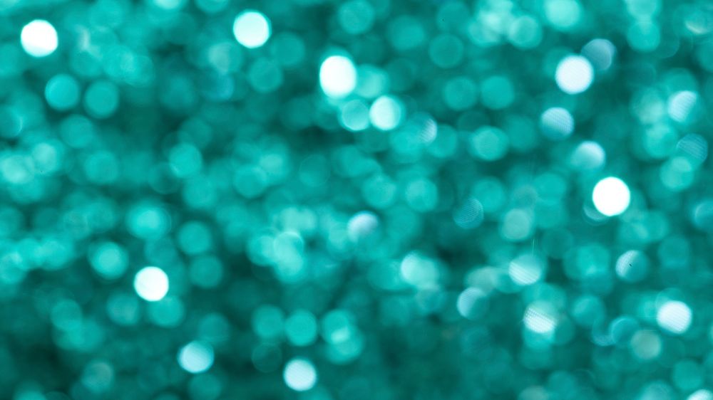 Shiny turquoise glitter textured background
