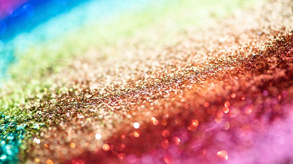 Colorful rainbow glitter background texture
