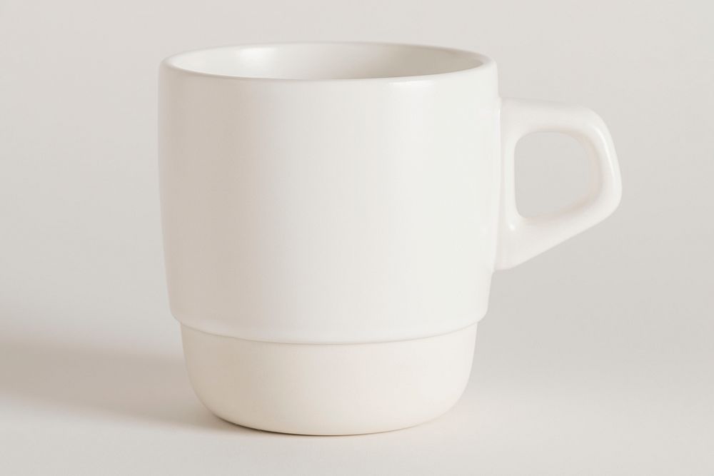 Minimal white tea cup design resource 