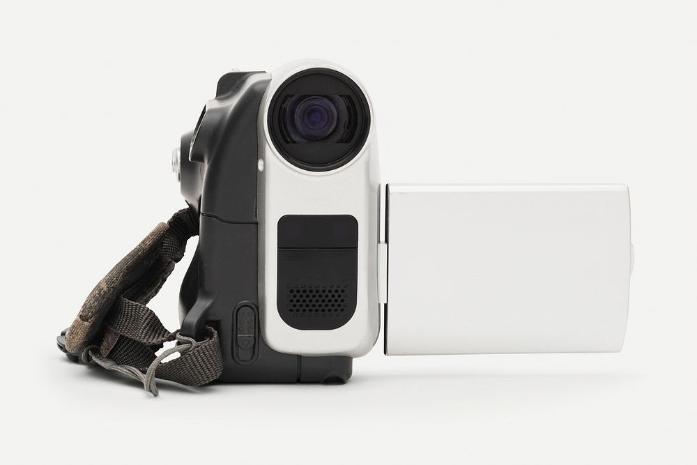 Handheld camcorder with copy space design resource