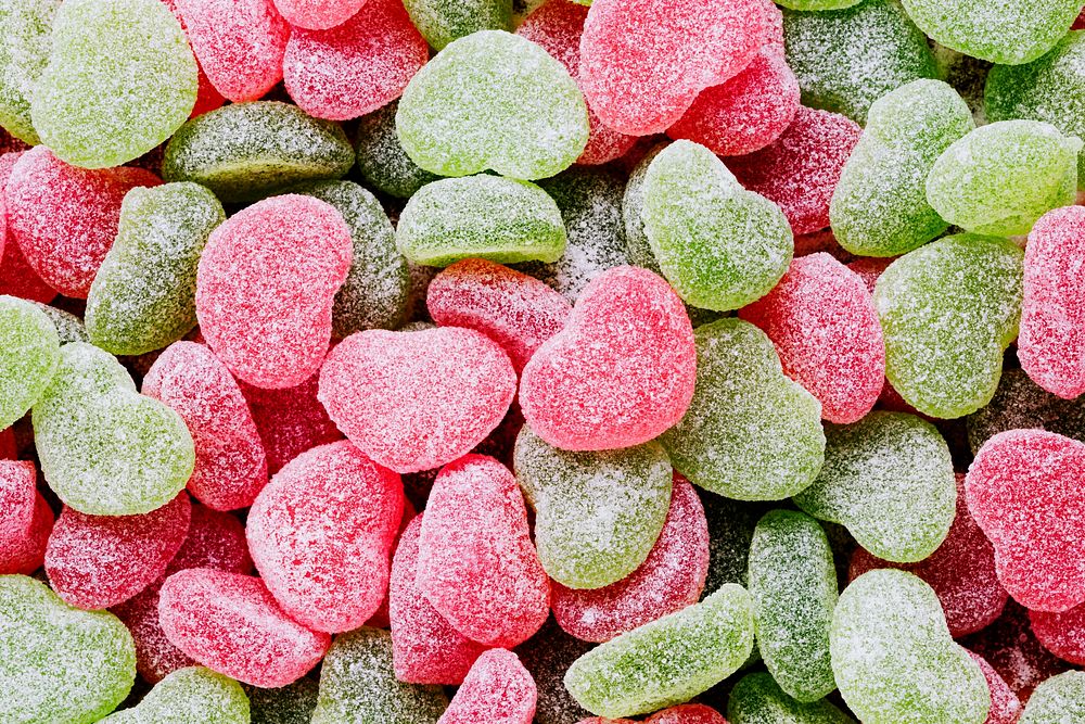 Multi colored sweet candies