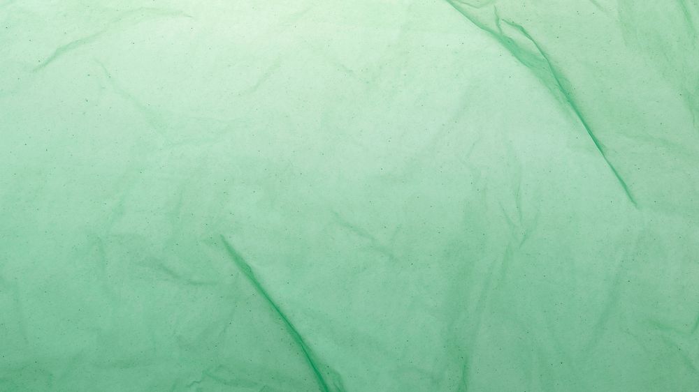 Green disposable plastic bag 