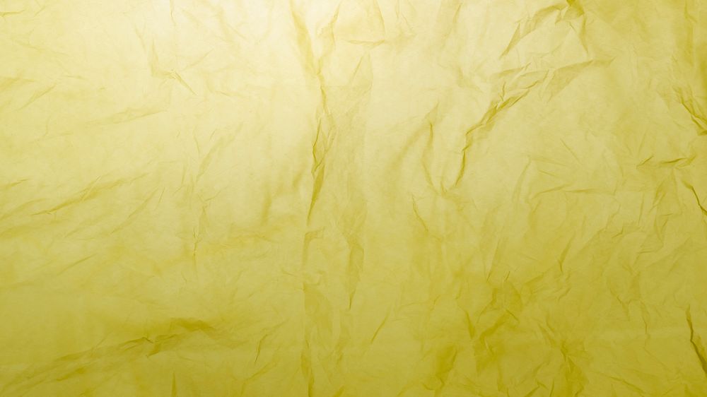 Yellow disposable plastic bag
