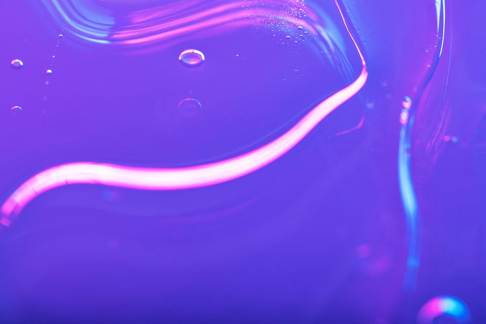 Vibrant neon purple liquid background