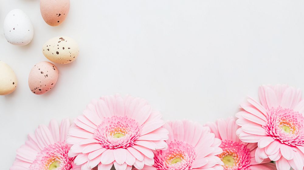 Pink flower wallpaper, Easter desktop background