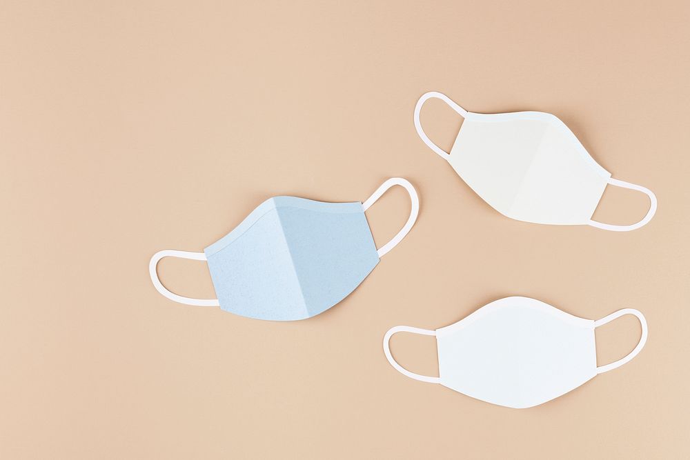 Paper craft surgical masks beige | Free Photo - rawpixel