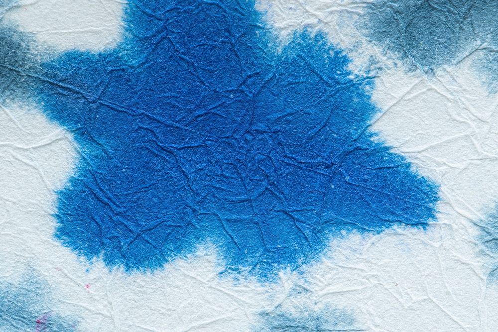 Blue floral pattern textured background