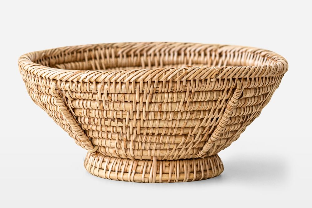 Fruit wicker basket design element