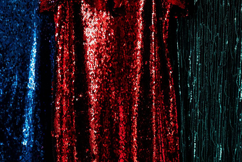 Colorful shiny sequin cloth set 