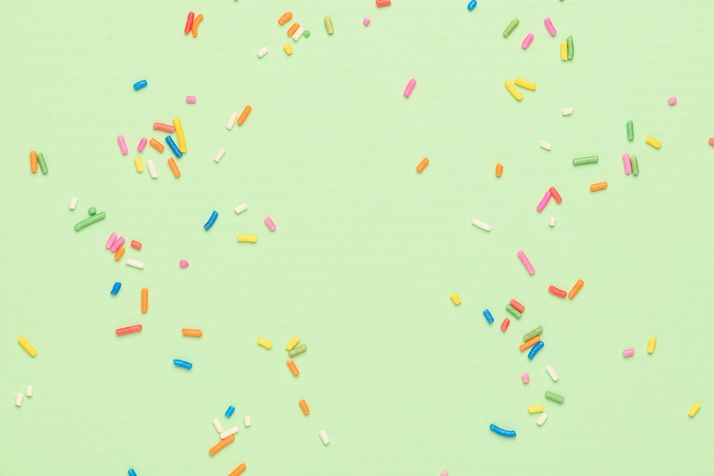 Sugar sprinkles green wallpaper background