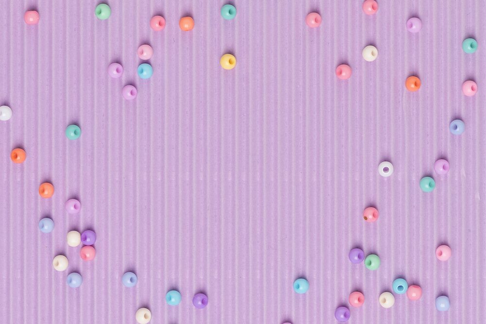 Beads border purple wallpaper background