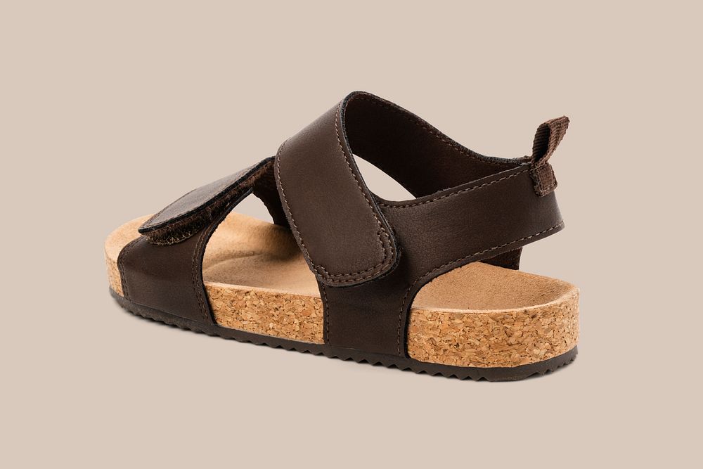 Brown flip flops summer footwear fashion