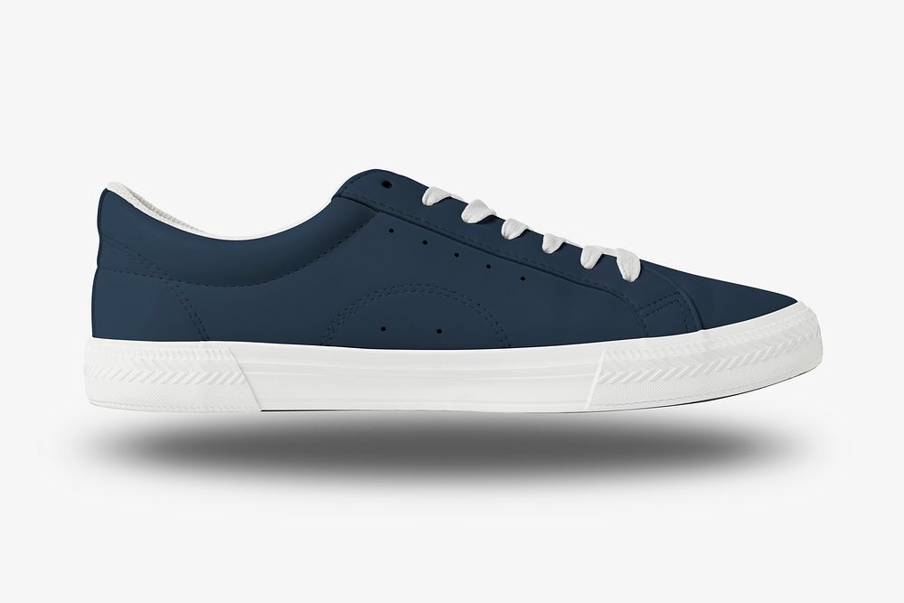 Navy canvas sneakers unisex footwear fashion