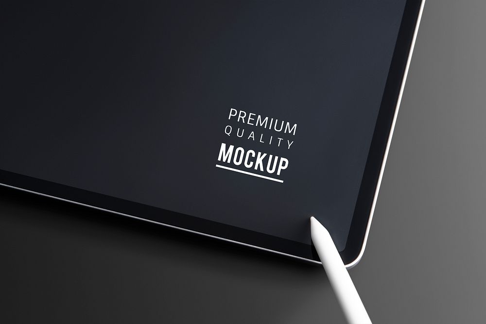 Digital tablet screen mockup psd smart tech