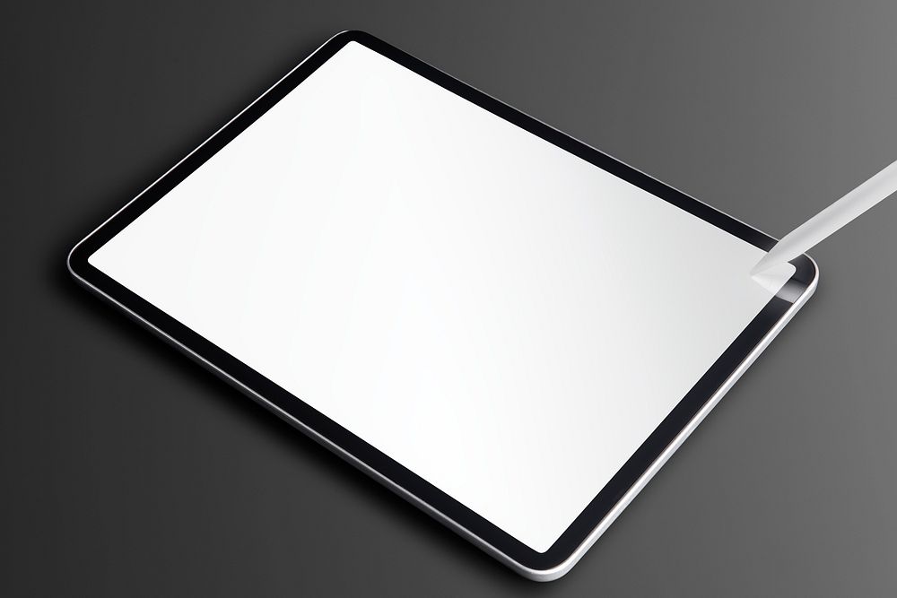 Digital tablet mockup for online learning