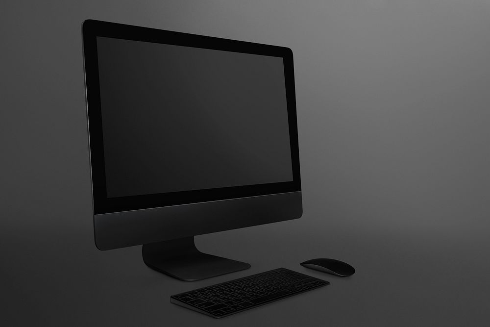 Computer monitor screen mockup digital device